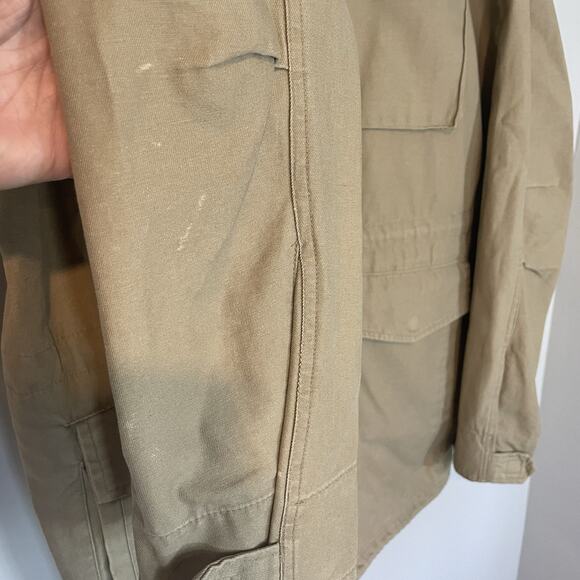 Arizona Jean Co M-65 Style Field Jacket Mens Large Tan Cargo Barn Utility Coat - Picture 2 of 8